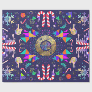 Papel De Presente Inteligência Artificial Abstrata