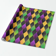 Intrair o Mardi Gras Colors Diamond Argyle