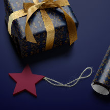 Intrato Dourado Azul-Marinho Real Distinto