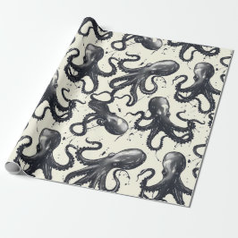 Papel De Presente Intriguindo o papel de empacotamento de Octopi