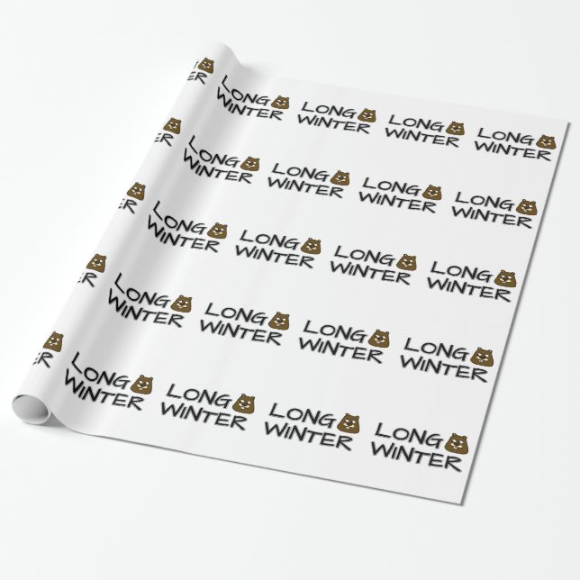Papel De Presente Inverno longo (Desenrolado)
