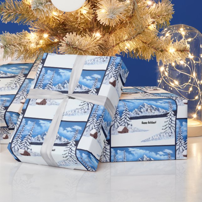 Papel De Presente Inverno Maravilhoso (Feriados)