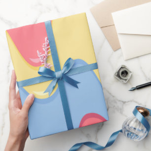 Papel De Presente Invólucro da parte do padrão do sorvete de fusã