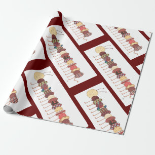 Papel De Presente Invólucro de Arte Único - Lagarta #2