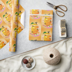 Papel De Presente Ioga do Bem-Estar Inspirador