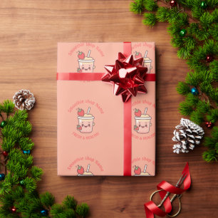 Papel De Presente Iogurtes Smoothies suco de fruta Coloridos Kawaii