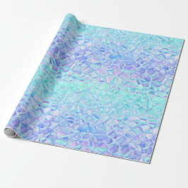 Papel De Presente Iridescência gelada: