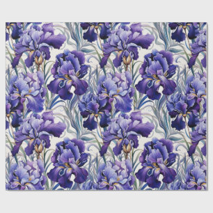 Papel De Presente Íris Azul Roxo