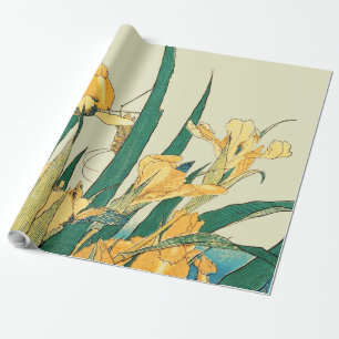 Papel De Presente Iris de gafanhoto de Hokusai: Impressão japonesa v