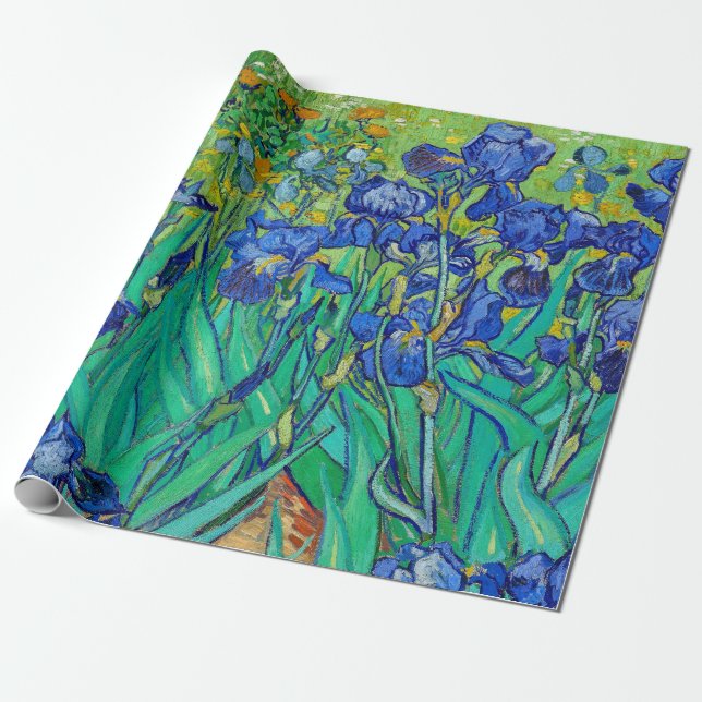 Papel De Presente Íris de Vincent Van Gogh (Desenrolado)