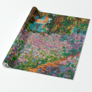 Papel De Presente Íris Jardim Monet Giverny flores