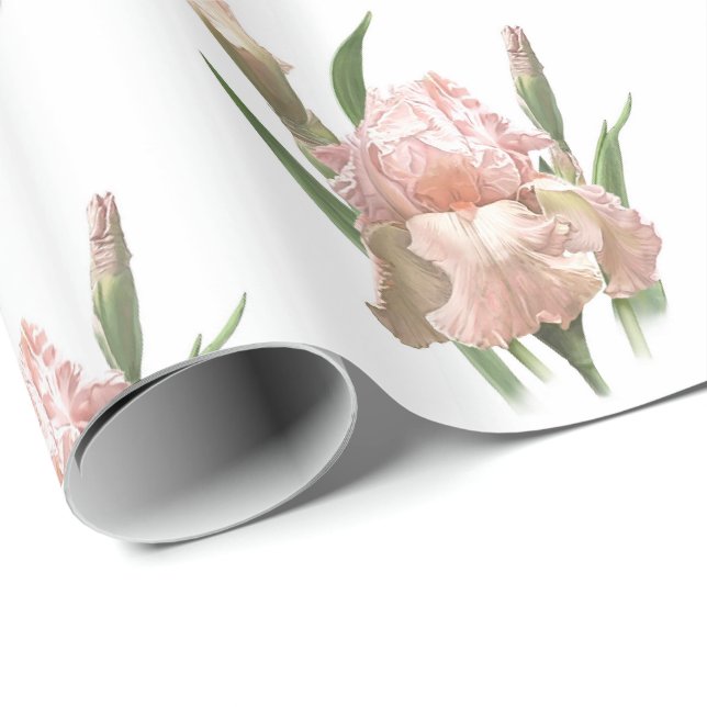 Papel De Presente Íris Rosa Corada (Ponta do rolo)