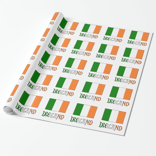 Papel De Presente Irlanda e Irish Flag (Desenrolado)