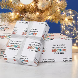 Papel De Presente Irmão Incrível e Divertido | Presente para o Melho