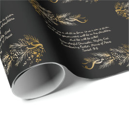 Papel De Presente Isaiah 9:6 Para Nós Uma Criança É Um Natal Único N