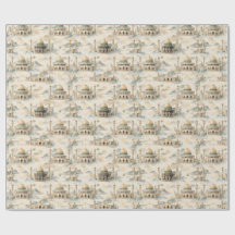 Islamic Gift Wrap Watercolor Eid Ramadan Hajj