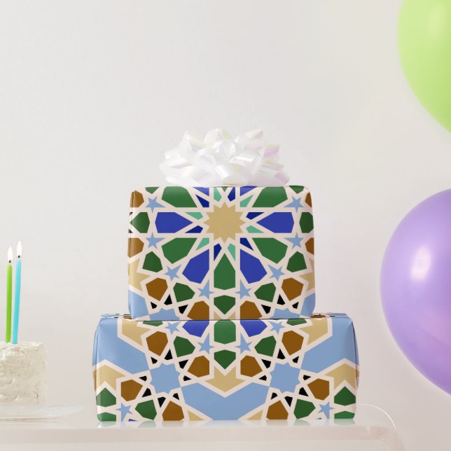 Papel De Presente  Islamic Pattern Background (Presentes para festas)
