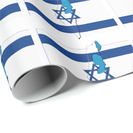 Papel De Presente Israel | ESTRELA DE DAVI | Bandeira israelita