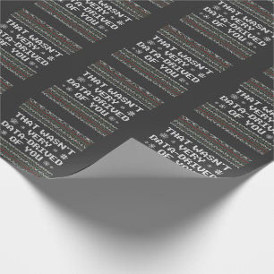 Papel De Presente Isso não foi muito motivado por dados de seu Nerd 