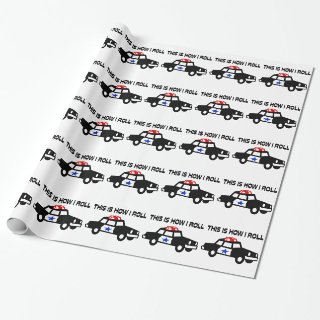 Papel De Presente Isto é como eu rolo em um carro da bobina (Desenrolado)