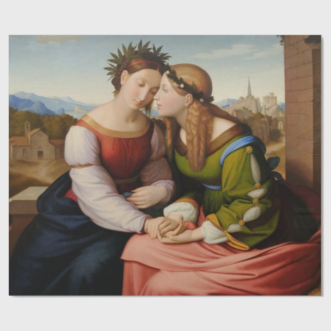 Papel De Presente Itália e Alemanha (Itália e Alemanha como Irmãs) (Aberto)