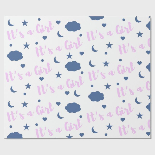 Papel De Presente It's A Girl! (Aberto)