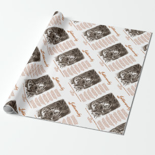 Papel De Presente Jabberwocky Poem por Lewis Carroll (Adder Negro)