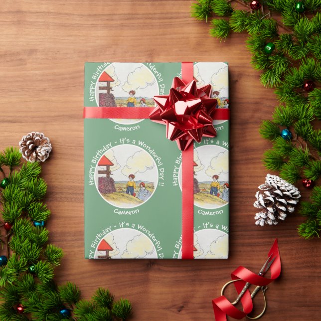 Papel De Presente Jack e Jill Madre Goose Itens de Festa de aniversá (Presente de Natal)