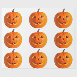 Papel De Presente Jack-O-Lantern Wraping Paper
