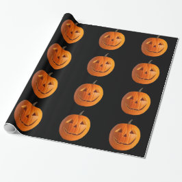 Papel De Presente Jack-O-Lanternas 1 Papel De Enrolamento