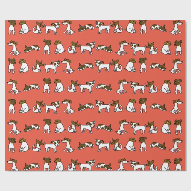 Papel De Presente Jack Russell Wrapping Paper (Aberto)