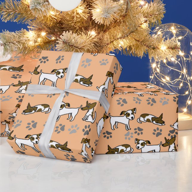 Papel De Presente Jack Russell Wrapping Paper (Feriados)