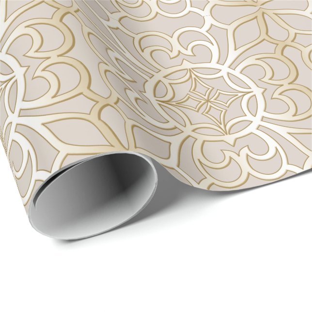 Papel De Presente Jacquard Impression Pattern (Ponta do rolo)
