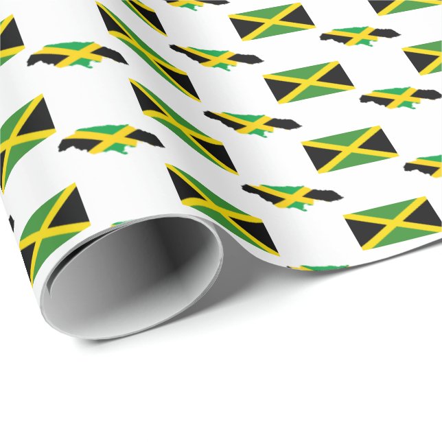 PAPEL DE PRESENTE JAMAICA FLAG (Ponta do rolo)