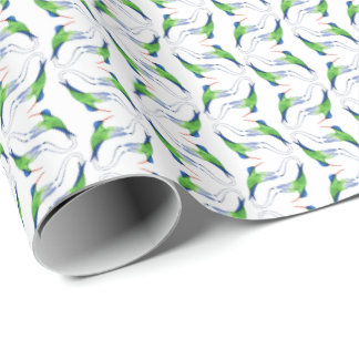 Papel De Presente Jamaican Doctor Bird Wrapping Paper