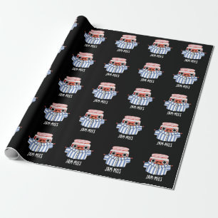 Papel De Presente Jammies Funny Pajama Jam Pun Dark BG