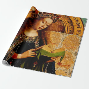 Papel De Presente Jan van Eyck - Coleção de Belas Artes da Virgem Ma