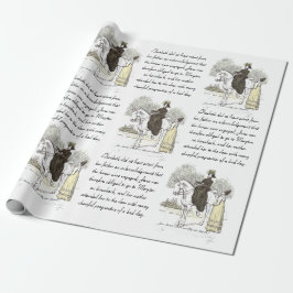 Papel De Presente Jane em Horseback - Jane Austen Orgulho e Preconce