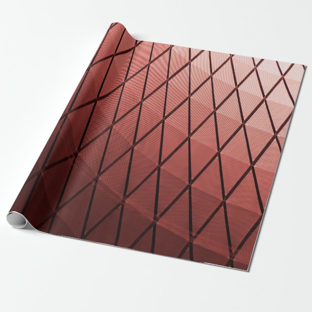 PAPEL DE PRESENTE JANELA DE CONSTRUÇÃO DE VIDRO (Desenrolado)