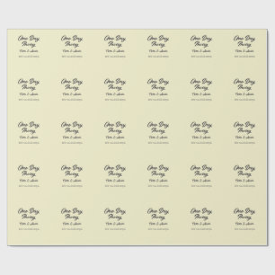 Papel De Presente jantar de ensaio Um dia longe noite antes nome da