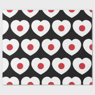 Papel De Presente Japão   Sinalizador Japonês Heart