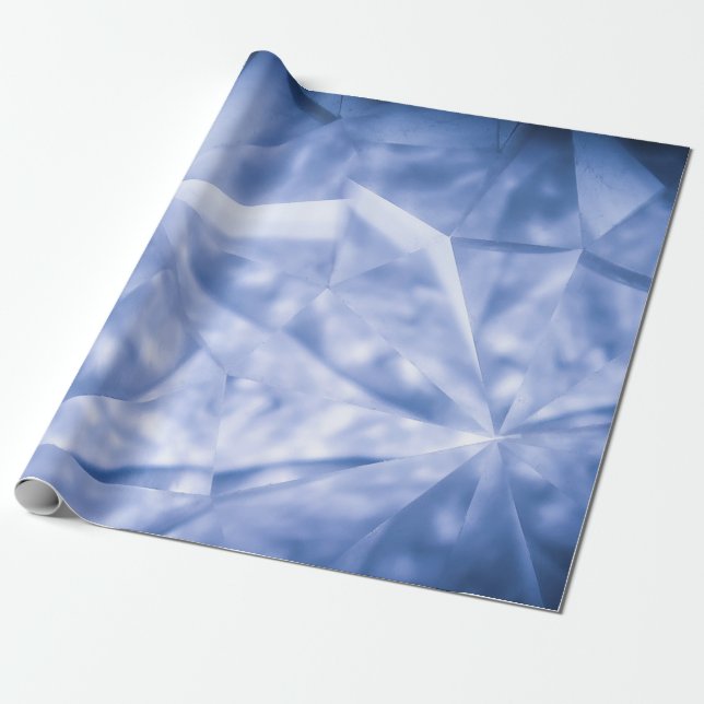 Papel De Presente Jaqueta de terno branco e azul (Desenrolado)