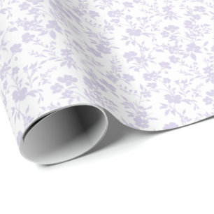 Papel De Presente Jardim Botânico Lavanda Empoeirada - Neutro -
