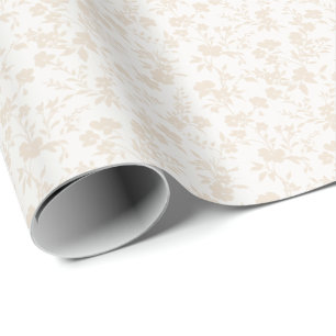 Papel De Presente Jardim Botânico Linho Macio - Neutro - Embrulho