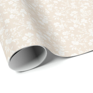 Papel De Presente Jardim Botânico Neutro - Linho Macio