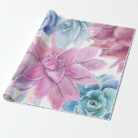 Papel De Presente Jardim branco chique moderno da festa dos<br><div class="desc">Papel de envolvimento</div>
