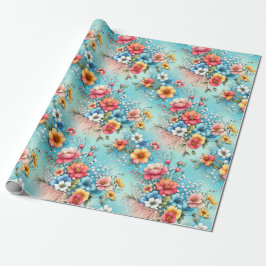 Papel De Presente Jardim Colorburst