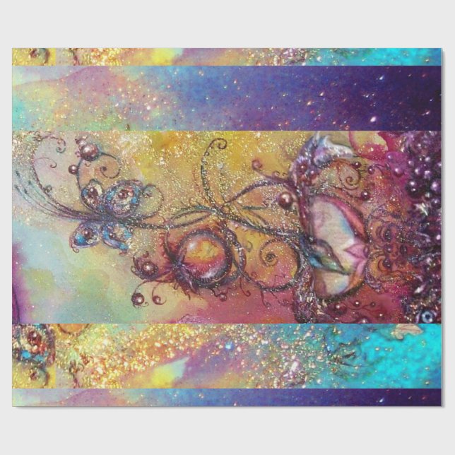 PAPEL DE PRESENTE JARDIM DA PLANTA DE MANTEIGA MÁGICA DE SOMBRA PERD (Aberto)