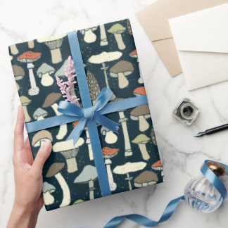 Papel De Presente Jardim de Cogumelos Comestível