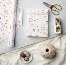 Papel De Presente Jardim de fada russa Blush